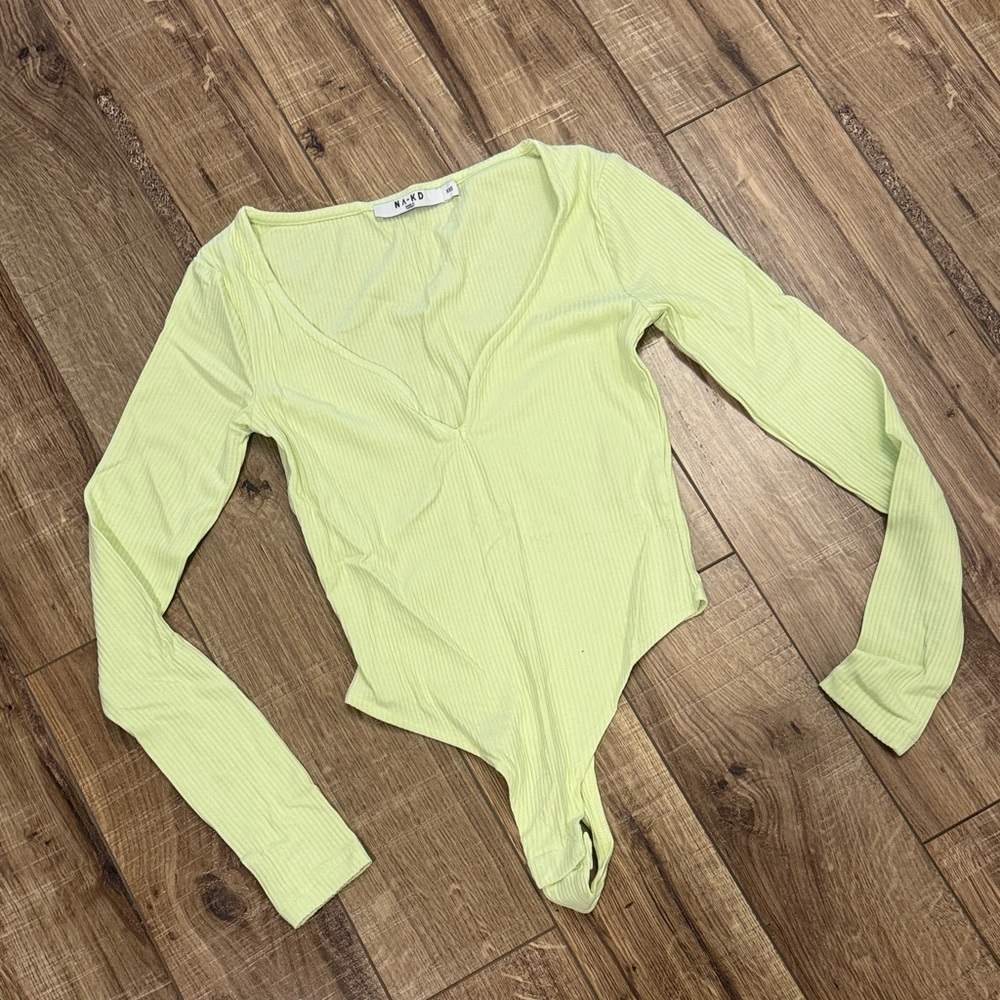 Vibrant Lime Long Sleeve Bodysuit